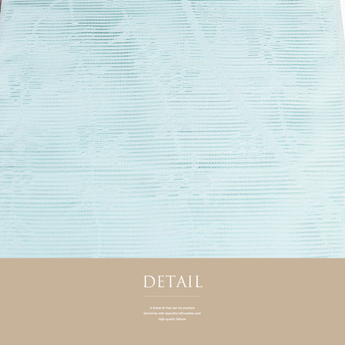 名古屋帯 リサイクル 帯丈381cm 全通 夏用 ブルー Lサイズ 正絹 Sランク カジュアル