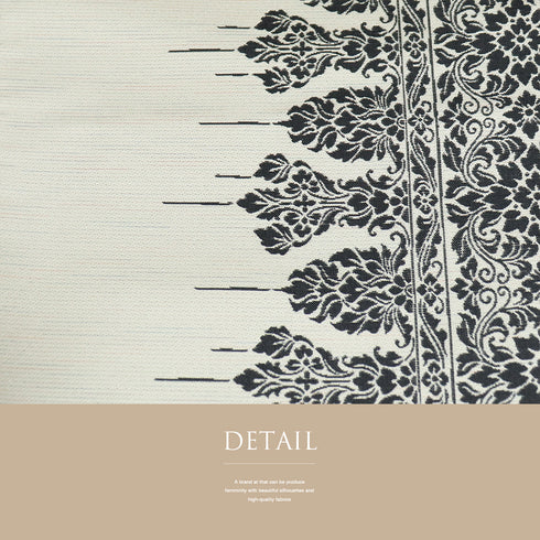 リサイクル 帯丈440cm 六通 高貴更紗文様 アイボリー Mサイズ 正絹 Sランク お洒落