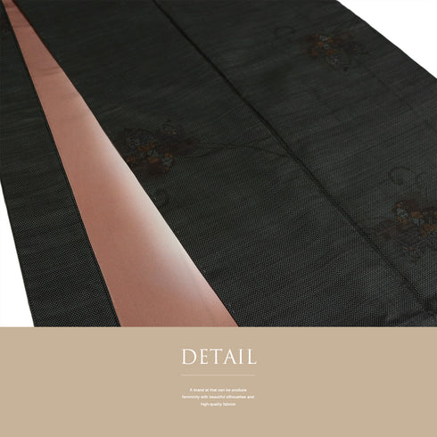 紬 リサイクル 身丈158.8cm 裄63cm 袷 グレー Mサイズ カジュアル お洒落 正絹 広衿 Aランク