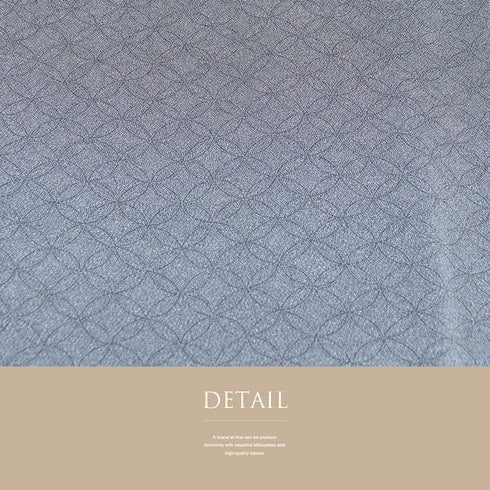 江戸小紋 リサイクル 身丈163.5cm 裄66.4cm 袷 伊勢型紙柄 二代目六谷梅軒彫刻 グレー Lサイズ お洒落 正絹 広衿 Sランク