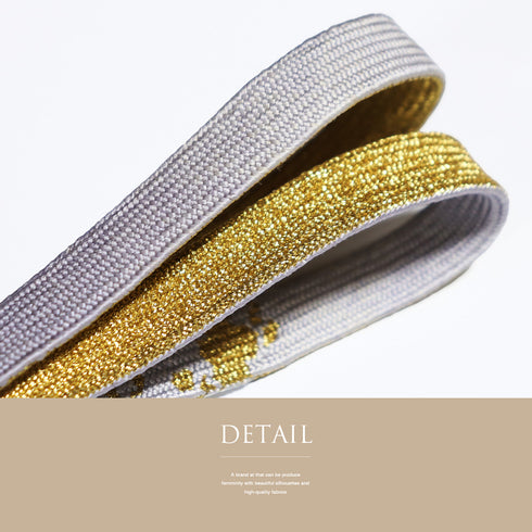 帯締め リサイクル セミフォーマル 平組紐 パープル 正絹 新品・未使用品