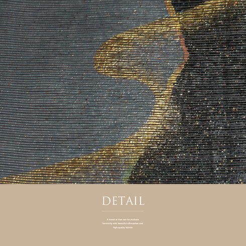 名古屋帯 リサイクル 帯丈363cm ポイント柄 金彩 変わり織り 和田光正 グレー Mサイズ 正絹 Sランク お洒落 落款