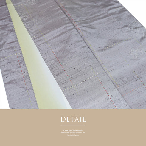 紬 リサイクル 身丈150.5cm 裄62.4cm 袷 七宝丸柄 パープル Sサイズ カジュアル お洒落 正絹 広衿 Bランク