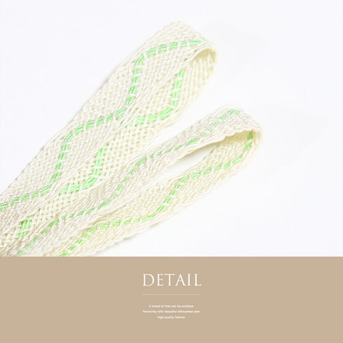 帯締め リサイクル カジュアル 平組紐 ホワイト 正絹 新品・未使用品 夏物