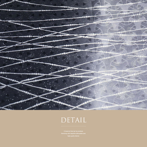 袋帯 リサイクル 帯丈464cm 全通 幾何学柄に小花の地紋 ブラック LLサイズ 正絹 新品・未使用品 お洒落