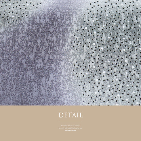 帯揚げ リサイクル お洒落 ちりめん 正絹 ブルー ドットにぼかし柄 新品・未使用品 AG-1229