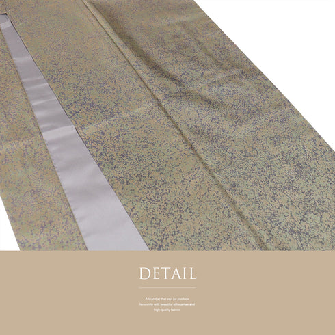 訪問着 リサイクル 身丈164cm 裄66.2cm 袷 たたき染め柄 パールトーン加工 紬 裾ボカシ 多色 Lサイズ お洒落 正絹 広衿 Sランク