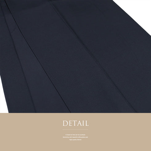 色無地 リサイクル 身丈158cm 裄64cm 袷 作家物 染服部光擴 ネイビー Mサイズ セミフォーマル 一つ紋 正絹 広衿 地紋なし Aランク