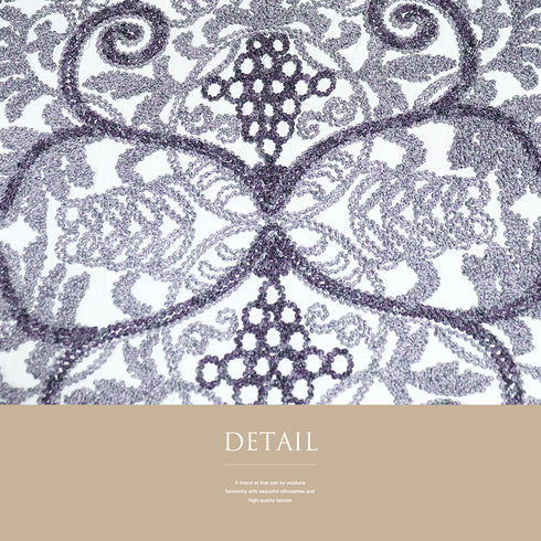 ショール リサイクル お洒落 パープル 正絹 Sランク 無月 泥染絣 本場奄美大島