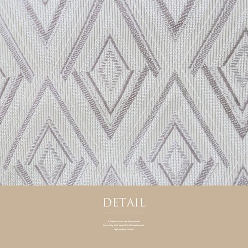 名古屋帯 リサイクル 帯丈393cm 全通 幾何学模様 ホワイト Lサイズ 混合 Sランク カジュアル お洒落