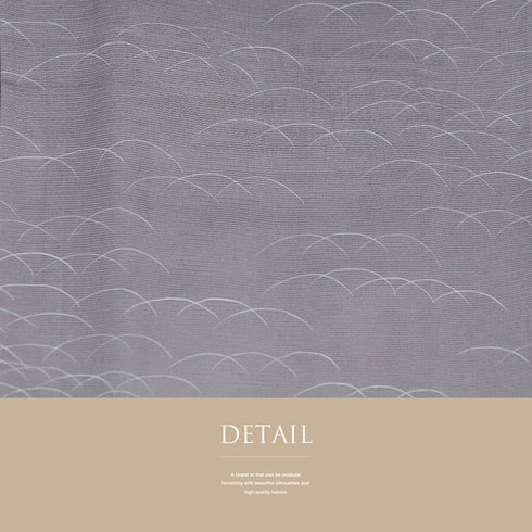 付下げ リサイクル 夏着物 身丈151.5cm 裄63.6cm 絽 露芝模様 パープル Sサイズ フォーマル セミフォーマル 一つ紋 正絹 広衿 Sランク