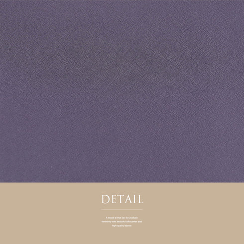 色無地 リサイクル 身丈161cm 裄65.6cm 袷 パープル Lサイズ セミフォーマル お洒落 一つ紋 正絹 広衿 地紋なし Sランク