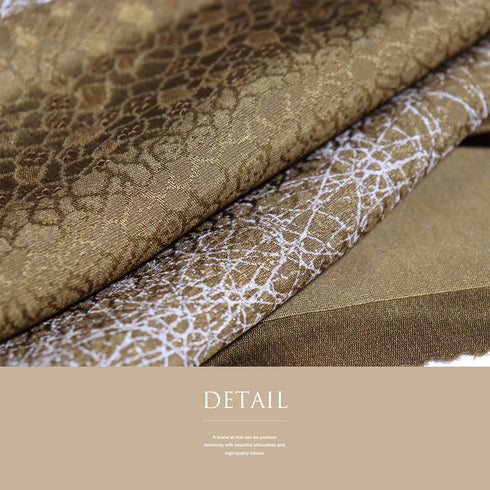 帯揚げ リサイクル お洒落 カジュアル 綸子 正絹 ブラウン 横段 新品・未使用品 AG-1223