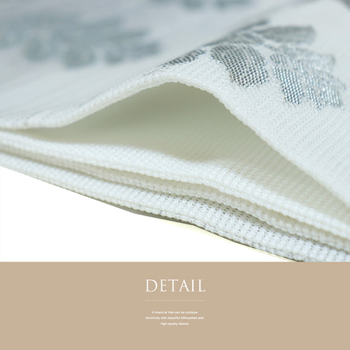 袋帯 リサイクル 帯丈376cm 六通 有職文様 ホワイト SSサイズ ポリエステル Sランク フォーマル お洒落