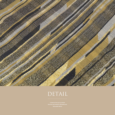 袋帯 リサイクル 帯丈476cm ポイント柄 網かけ織彩綿 ゴールド LLサイズ 不明 Aランク お洒落