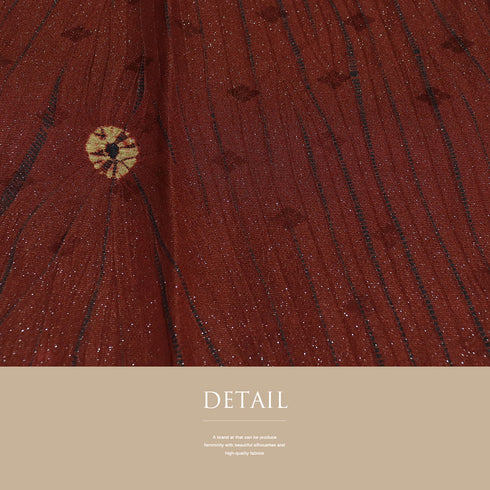 道中着 リサイクル 身丈84.5cm 裄66.4cm 袷 竜巻絞り 巻き上げ絞り レッド Mサイズ お洒落 正絹 Sランク