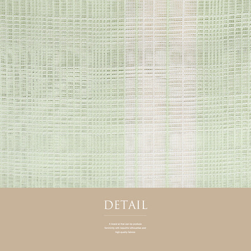 名古屋帯 リサイクル 帯丈364cm 全通 夏物 格子柄 グリーン Mサイズ 正絹 新品・未使用品 カジュアル