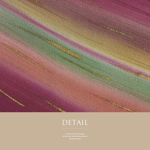 帯揚げ リサイクル お洒落 ちりめん 正絹 ピンク 斜めぼかし柄 新品・未使用品 AG-1239