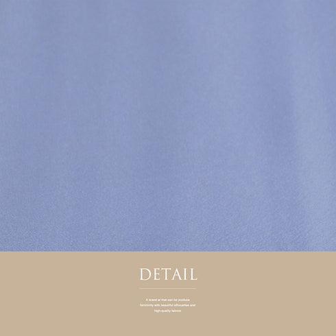 色無地 リサイクル 身丈157.7cm 裄63cm 袷 パールトーン加工 ブルー Mサイズ セミフォーマル お洒落 一つ紋 正絹 広衿 地紋なし Sランク