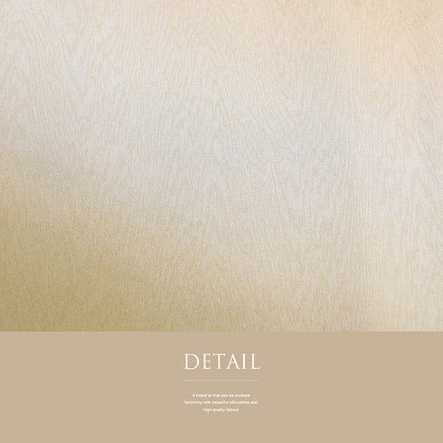 訪問着 リサイクル 身丈171.3cm 裄69.6cm 袷 木目の地紋に裾ボカシ柄 ベージュ LLサイズ お洒落 正絹 広衿 Sランク