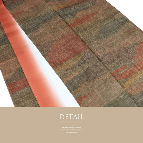 紬 リサイクル 身丈161.5cm 裄67.6cm 袷 抽象柄 多色 Lサイズ お洒落 カジュアル 不明 広衿 Sランク