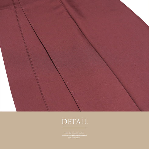 色無地 リサイクル 身丈164.5cm 裄66.6cm 袷 草木染め レッド Lサイズ お洒落 しつけ糸 正絹 広衿 Sランク