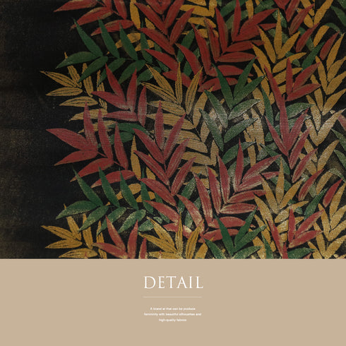 袋帯 リサイクル 帯丈444cm 全通 翡翠に植物模様 引箔袋 ゴールド Mサイズ 正絹 Sランク お洒落