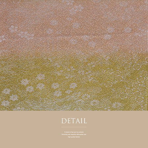 帯揚げ リサイクル お洒落 ちりめん 正絹 イエロー 花柄 新品・未使用品 AG-1176