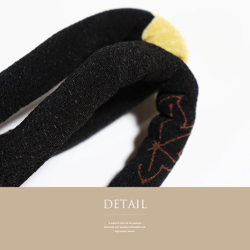 帯締め リサイクル カジュアル 丸組紐 ブラック 正絹 未使用品