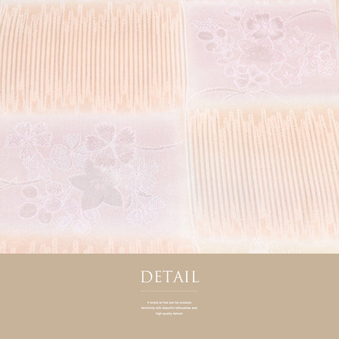 帯揚げ リサイクル お洒落 綸子 正絹 多色 萩柄 花柄 未使用品 AG-1163