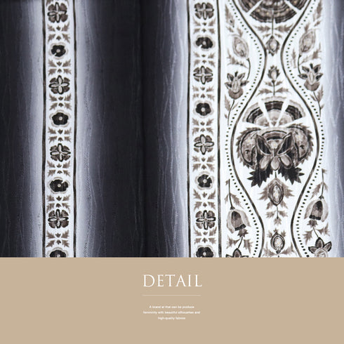 訪問着 リサイクル 身丈158.5cm 裄62.2cm 袷 立涌に唐花模様 地紋 長居賢珠 ブラック Mサイズ お洒落 落款 しつけ糸 正絹 広衿 未使用品