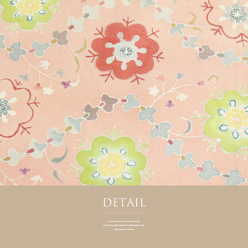 名古屋帯 リサイクル 帯丈358cm ポイント柄 花柄 ピンク Sサイズ 正絹 Sランク お洒落