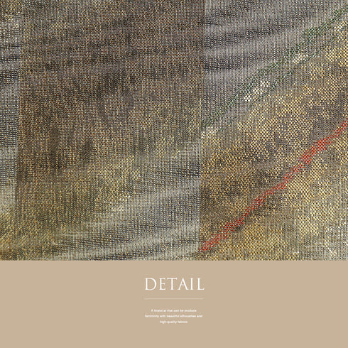 袋帯 リサイクル 帯丈434cm 六通 ゴールド Sサイズ 正絹 Sランク お洒落