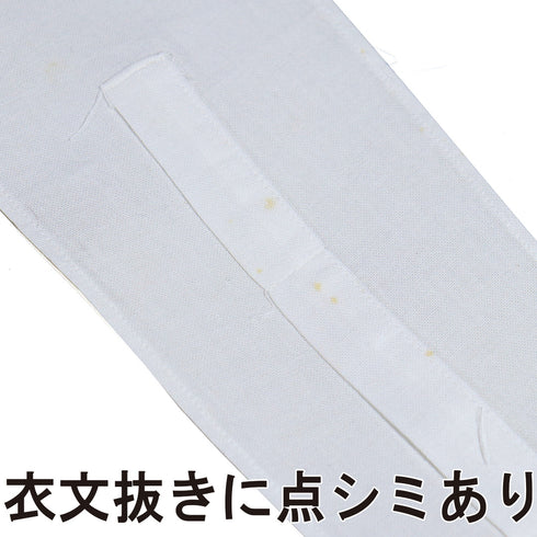 長襦袢 リサイクル 長襦袢 身丈132cm 裄65.2cm 袷 蔦の地紋柄 刺繍半衿付き グレー Mサイズ 正絹 Sランク