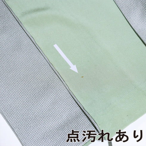 小紋 リサイクル 身丈154.5cm 裄65cm 袷 デザイン七宝柄 衿先布付き グレー Sサイズ お洒落 正絹 バチ衿 Aランク