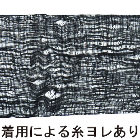 名古屋帯 リサイクル 帯丈369.5cm ポイント柄 9寸 夏物 とんぼ柄 ブラック Mサイズ 不明 Bランク カジュアル