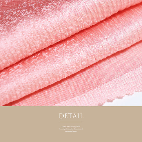 帯揚げ リサイクル 綸子 正絹 ピンク お洒落 新品・未使用品 AG-1118