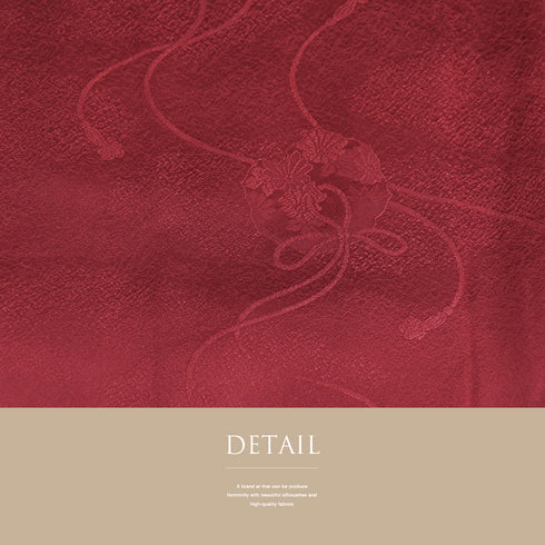 色無地 リサイクル 身丈158.3cm 裄65.8cm 袷 パープル Mサイズ セミフォーマル 落款 一つ紋 しつけ糸 正絹 広衿 地紋なし Sランク (コピー)