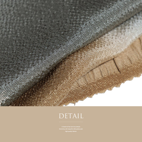 帯締め・帯揚げセット リサイクル 手組紐 ちりめん ブラウン 正絹 Aランク ぼかし