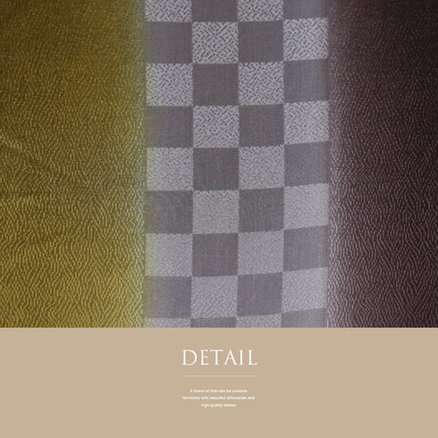 帯揚げ リサイクル お洒落 綸子 正絹 多色 地紋 市松 ぼかし 新品・未使用品 AG-1213