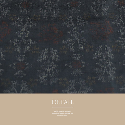 紬 リサイクル 身丈154.6cm 裄64.8cm 袷 ネイビー Sサイズ お洒落 カジュアル 正絹 広衿 Sランク