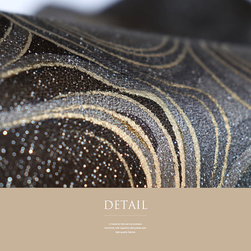 袋帯 リサイクル 帯丈444cm ポイント柄 抽象柄 芯なし ブラウン Mサイズ 正絹 新品・未使用品 お洒落