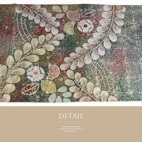 袋帯 リサイクル 帯丈422cm ポイント柄 辻が花 多色 Sサイズ 正絹 新品・未使用品 お洒落