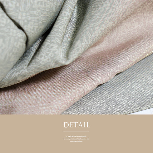 訪問着 リサイクル 身丈159.5cm 裄64.6cm 袷 織り段ぼかし柄 グリーン Mサイズ セミフォーマル お洒落 落款 一つ紋 正絹 広衿 Sランク