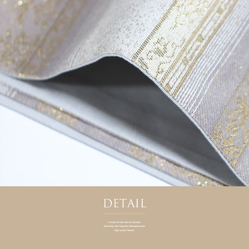 袋帯 リサイクル 帯丈430cm 六通 横段柄 パープル Sサイズ 正絹 Sランク フォーマル お洒落