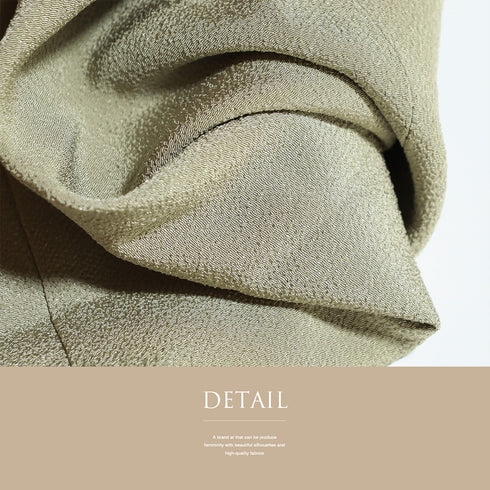 道中着 リサイクル 身丈100cm 裄68cm 袷 既製品 グリーン Lサイズ お洒落 ポリエステル 洗える着物 Sランク