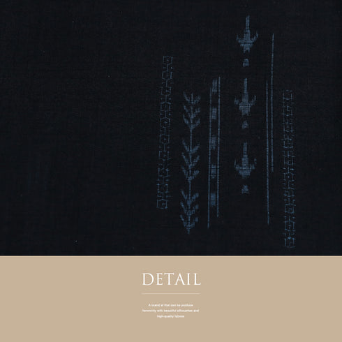 紬 リサイクル 身丈156cm 裄62.4cm 袷 絣柄 ネイビー Mサイズ お洒落 カジュアル 正絹 広衿 Sランク