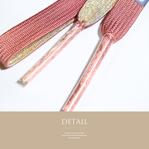 帯締め セミフォーマル 手組紐 ピンク 正絹 新品・未使用品