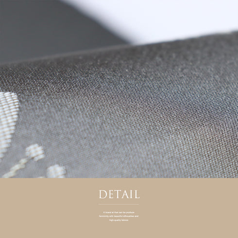 京袋帯 リサイクル 帯丈366cm 全通 桜にぼかし柄 グレー Mサイズ ポリエステル Sランク お洒落 カジュアル