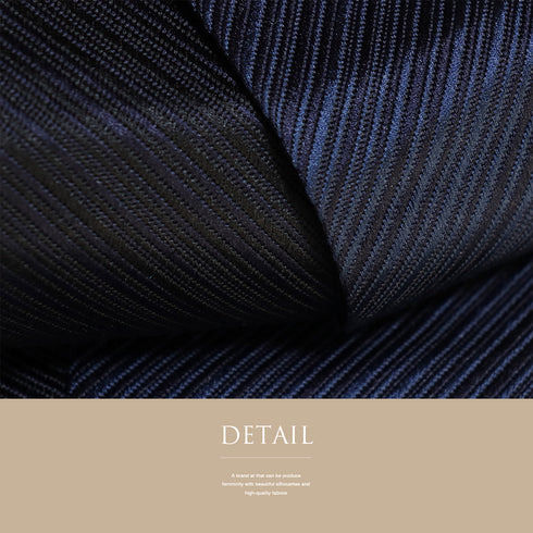 角帯 リサイクル 帯丈390cm 全通 博多織 ネイビー SSサイズ 正絹 Sランク カジュアル お洒落